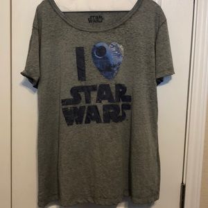 I Love Star Wars pajama shirt